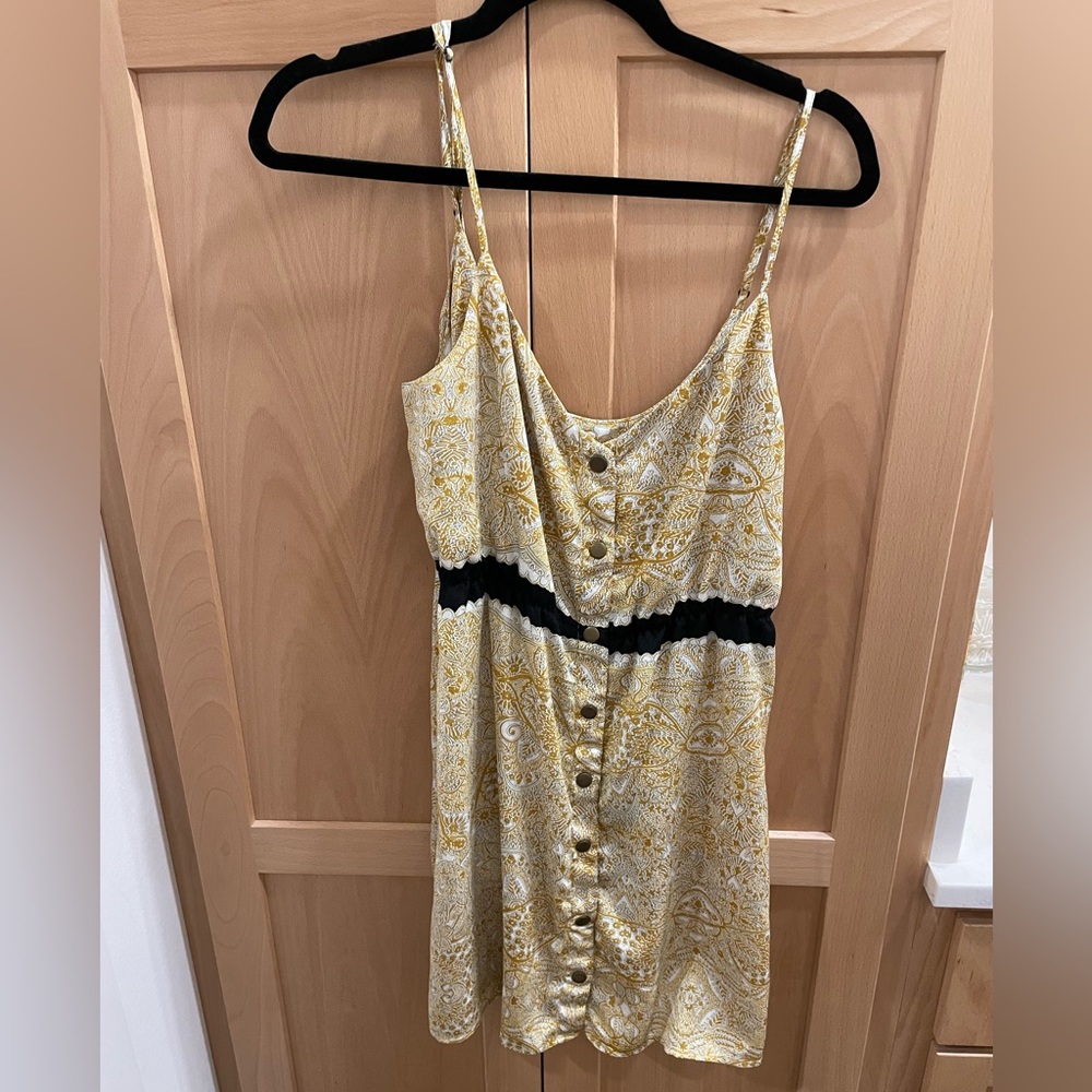 Paisley Button Dress
